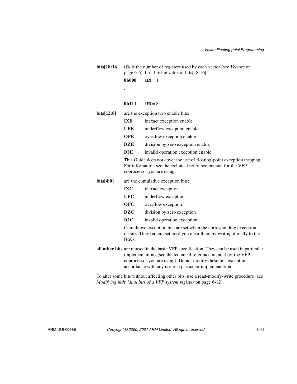 ARM VERSION 1.2 User Manual | Page 249 / 360