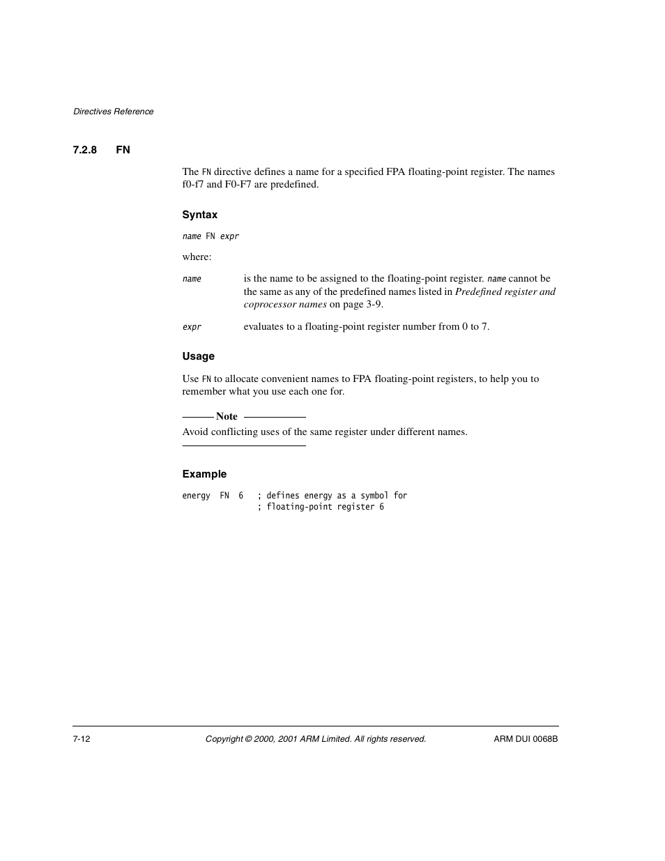 8 fn | ARM VERSION 1.2 User Manual | Page 294 / 360
