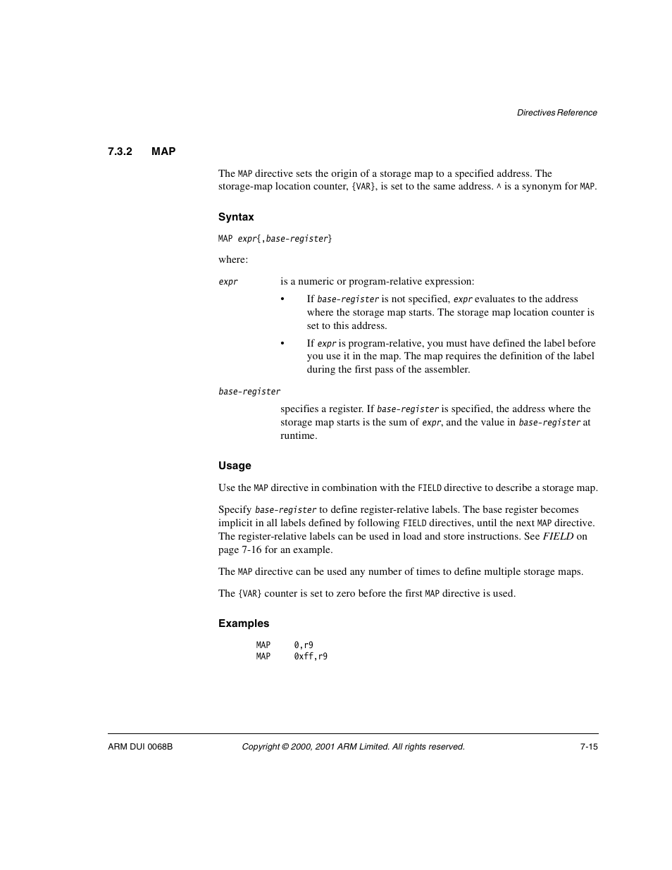2 map | ARM VERSION 1.2 User Manual | Page 297 / 360