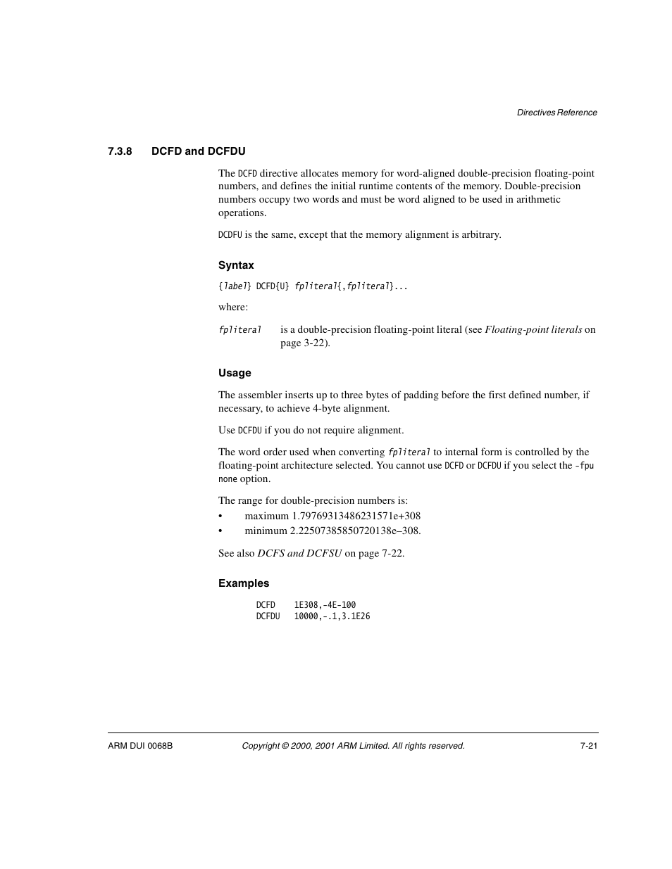 8 dcfd and dcfdu | ARM VERSION 1.2 User Manual | Page 303 / 360