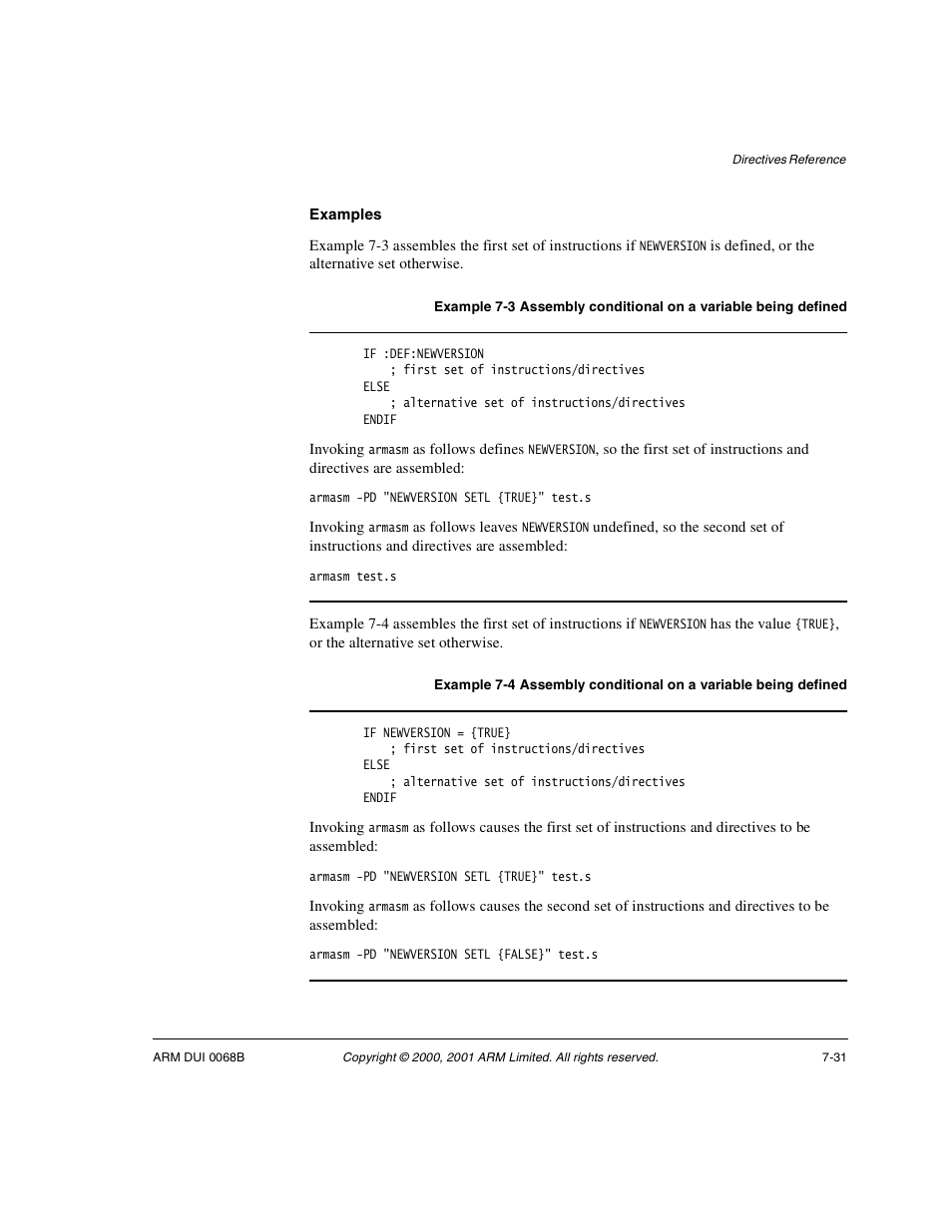 ARM VERSION 1.2 User Manual | Page 313 / 360