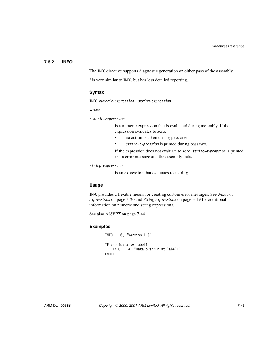 2 info | ARM VERSION 1.2 User Manual | Page 327 / 360