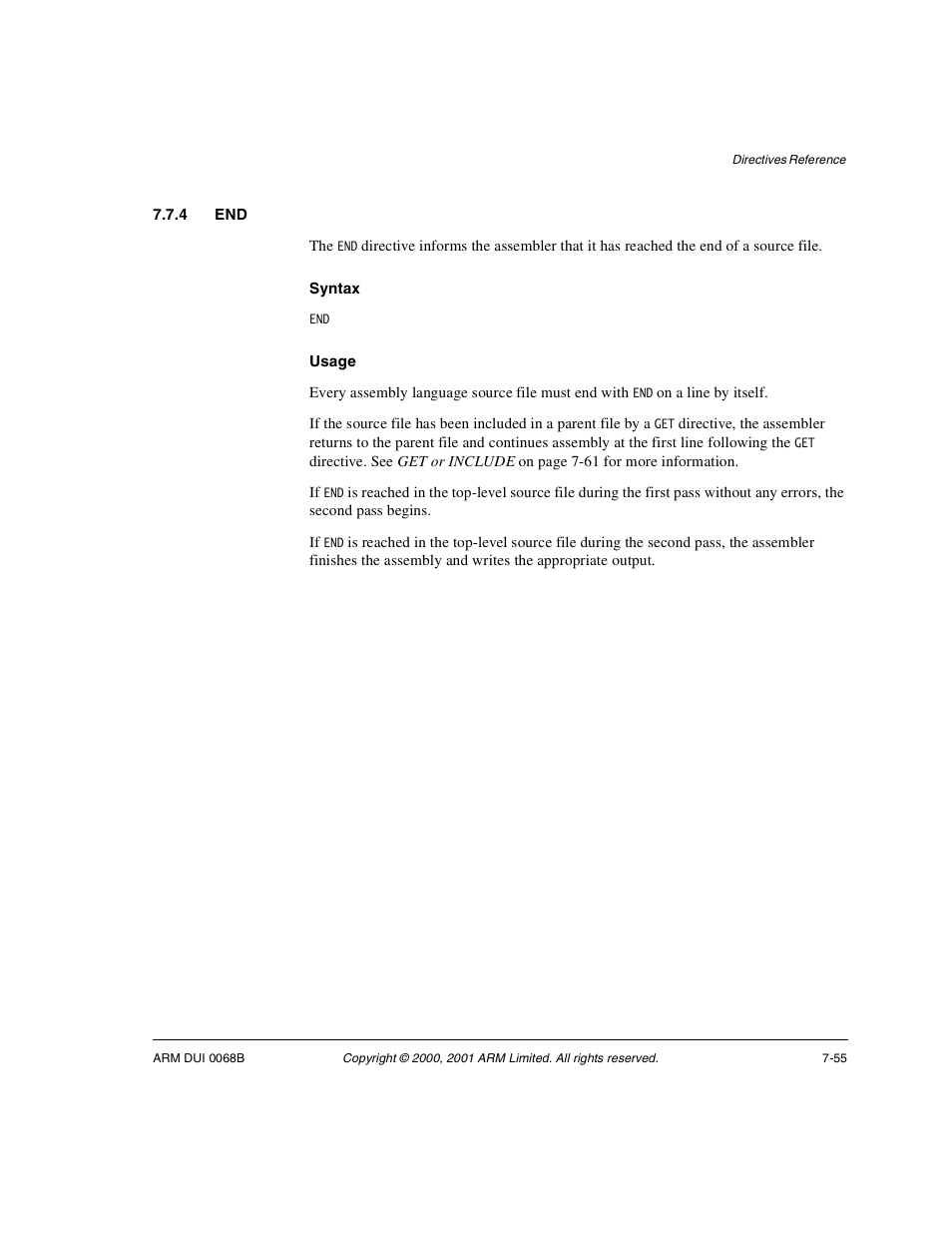 4 end | ARM VERSION 1.2 User Manual | Page 337 / 360