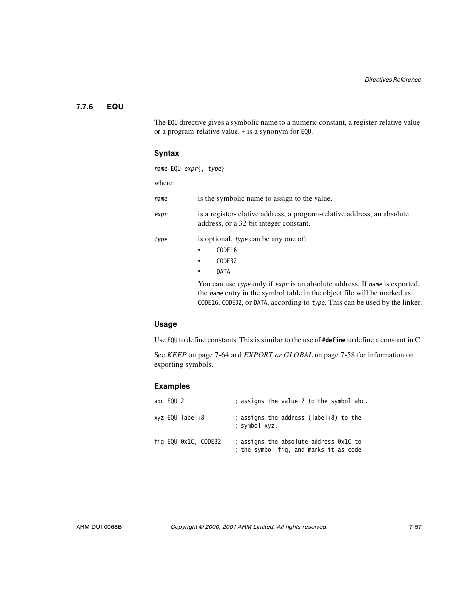 6 equ | ARM VERSION 1.2 User Manual | Page 339 / 360