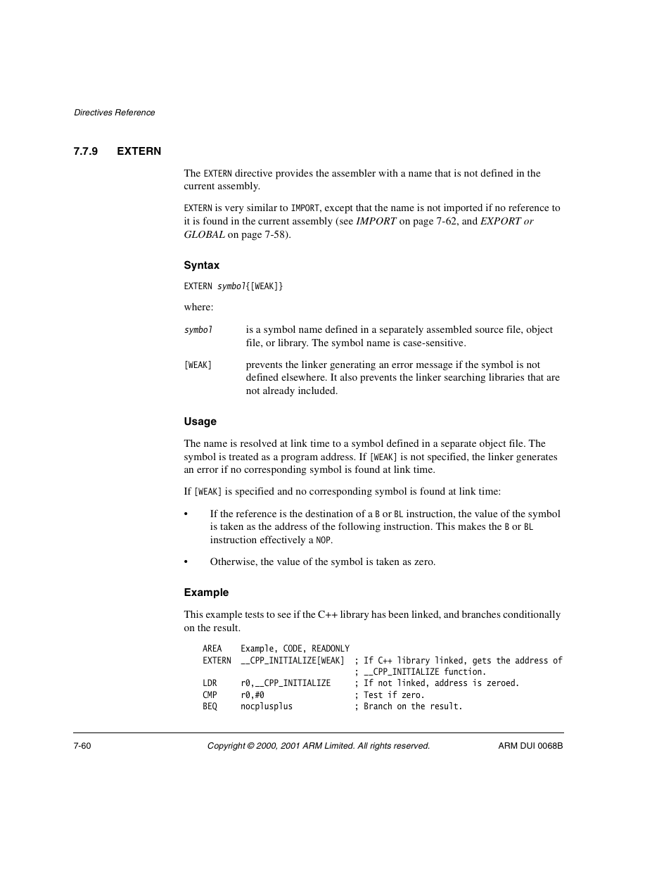 9 extern | ARM VERSION 1.2 User Manual | Page 342 / 360