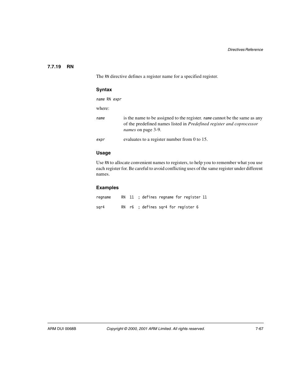 19 rn | ARM VERSION 1.2 User Manual | Page 349 / 360