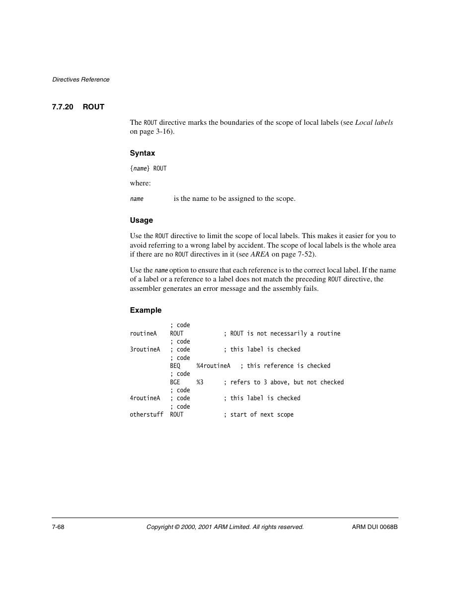 20 rout | ARM VERSION 1.2 User Manual | Page 350 / 360
