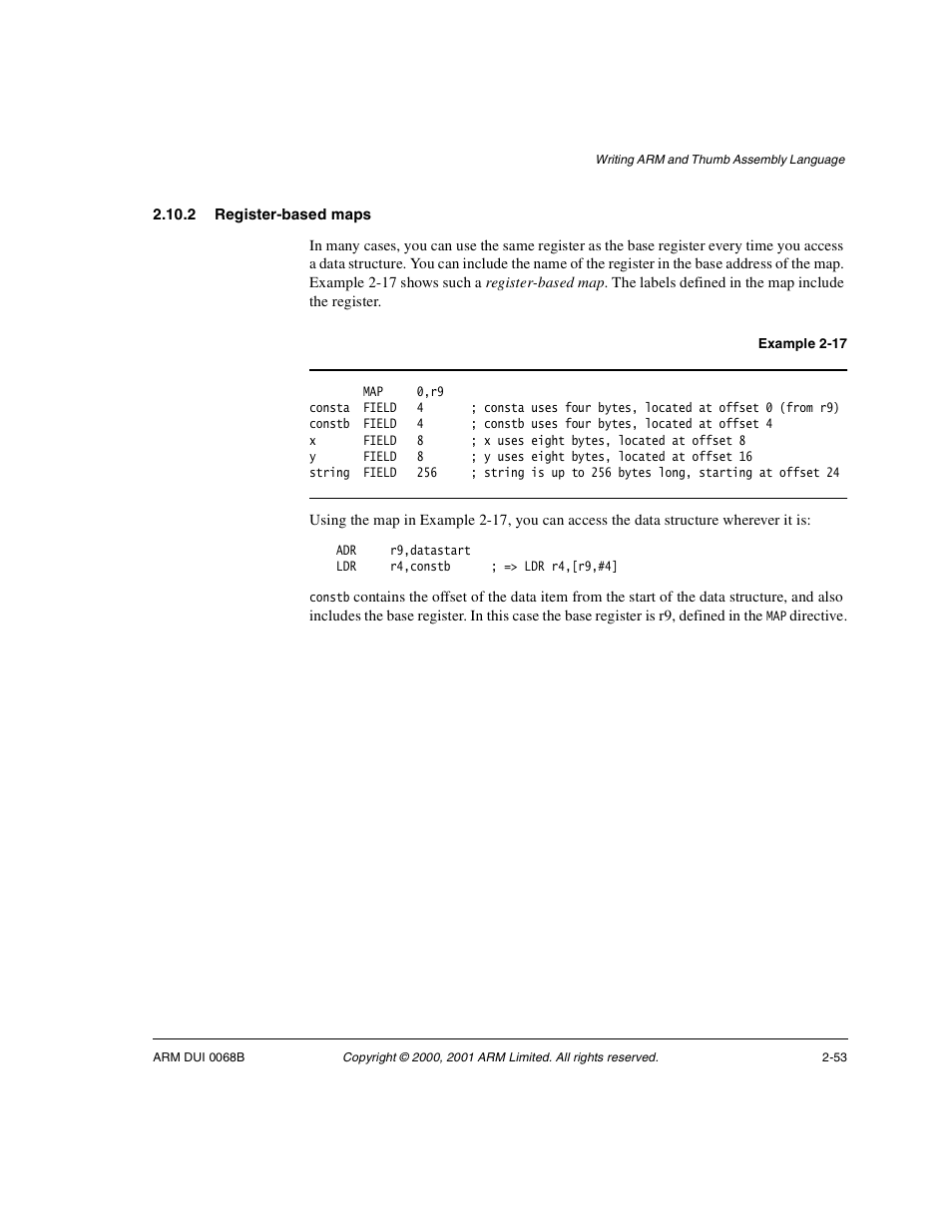 2 register-based maps | ARM VERSION 1.2 User Manual | Page 65 / 360
