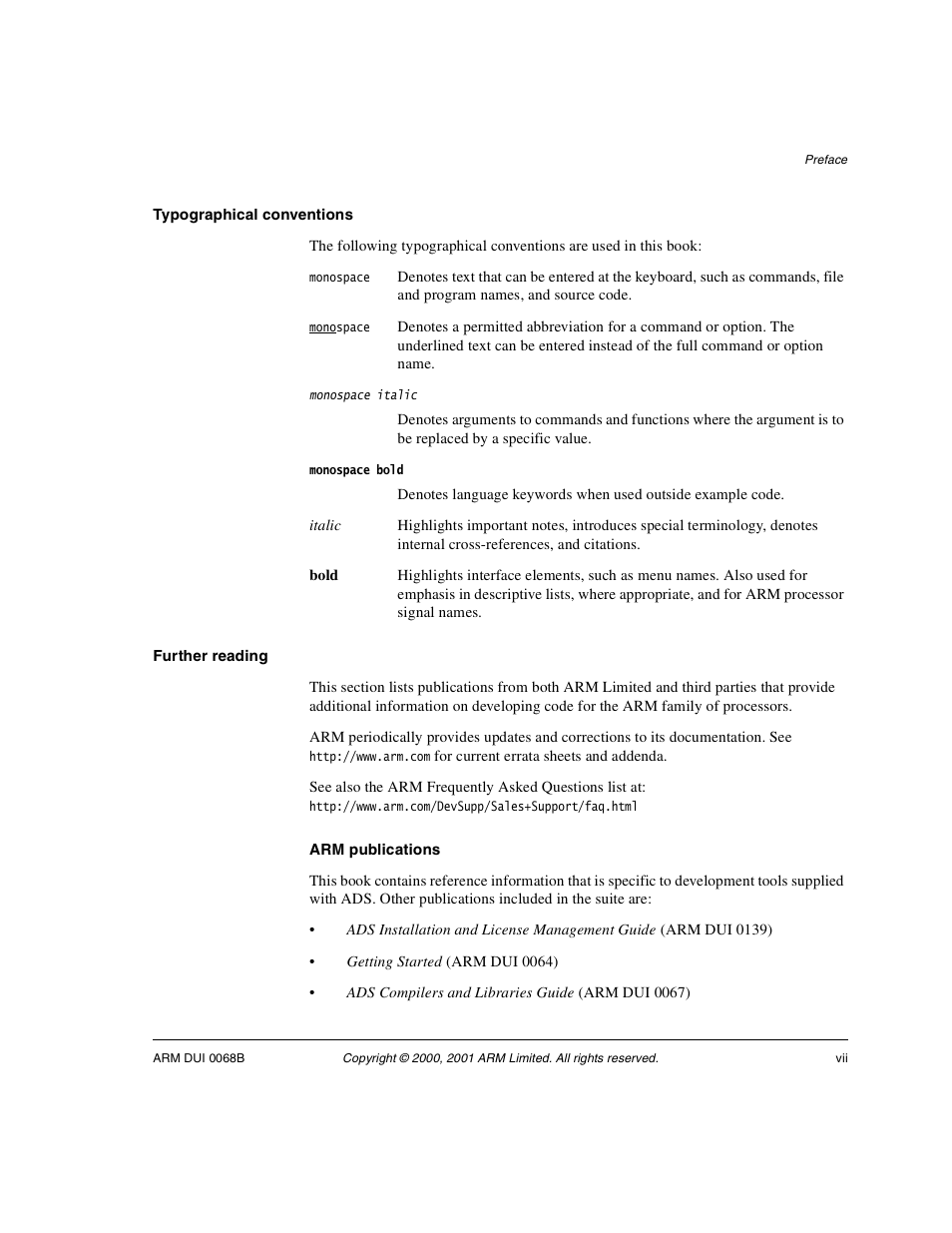 Further reading | ARM VERSION 1.2 User Manual | Page 7 / 360