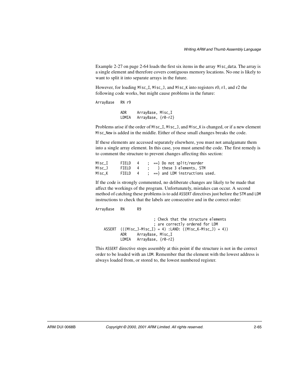 ARM VERSION 1.2 User Manual | Page 77 / 360