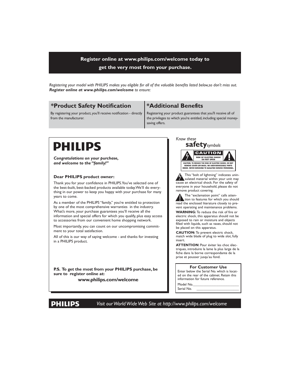 Safety, 3urgxfw6dihw\1rwlàfdwlrq *additional benefits | Philips Fidelio SoundSphere docking speakers DS9800W with AirPlay with 30-pin connector for iPod-iPhone-iPad 100W User Manual | Page 29 / 31