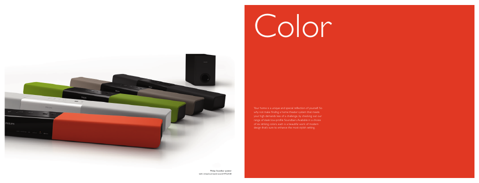 Color | Philips HTL5120-F7 User Manual | Page 12 / 15