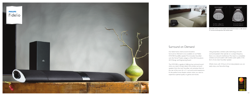 Surround on demand | Philips HTL5120-F7 User Manual | Page 6 / 15