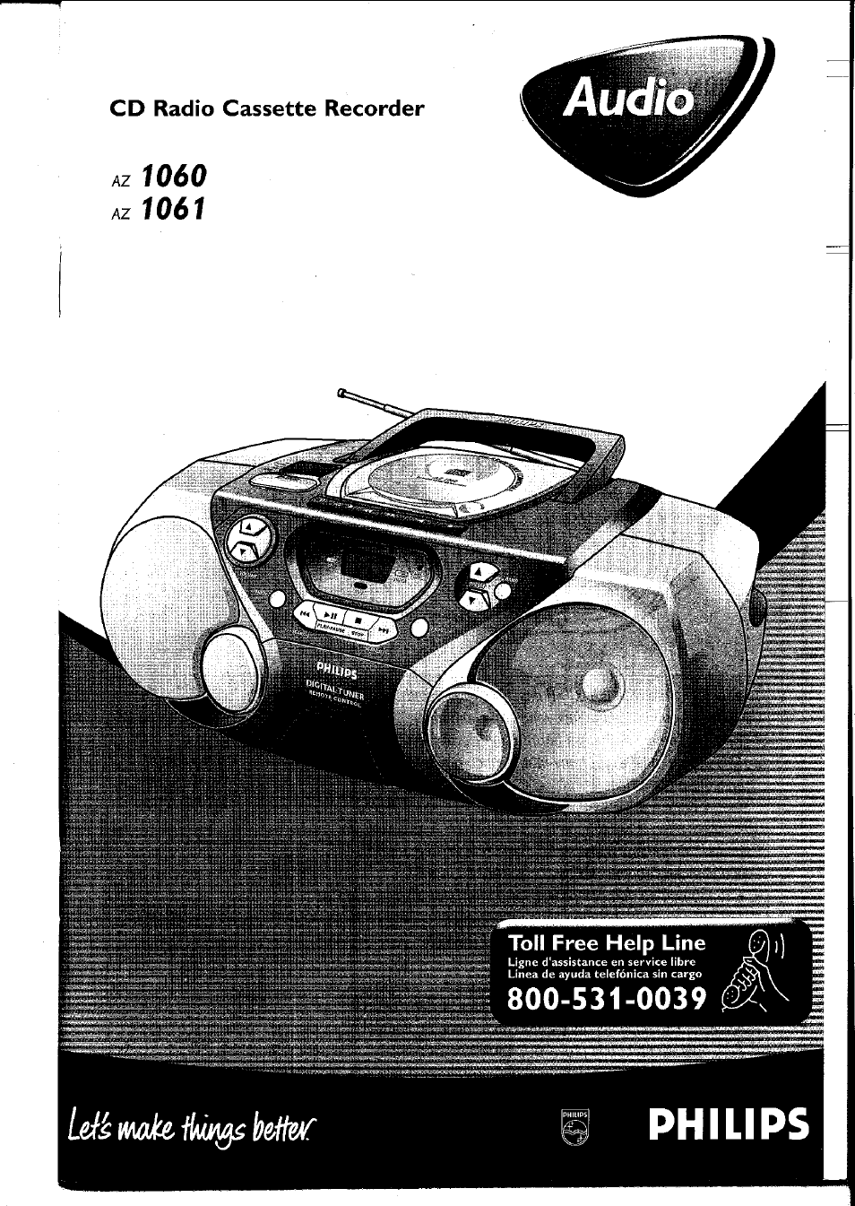 Philips AZ1060 User Manual | 52 pages