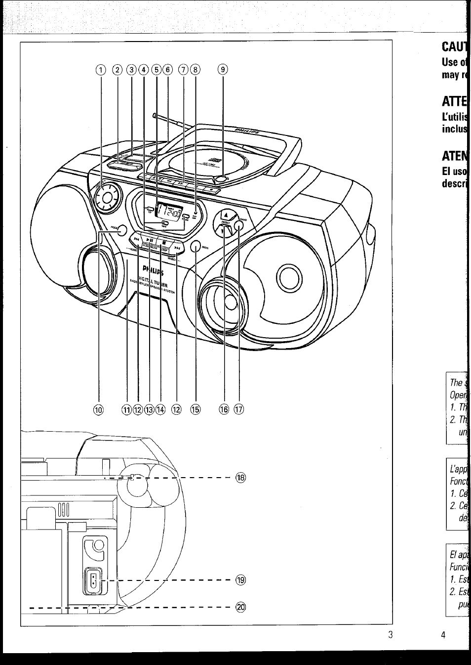 Philips AZ1060 User Manual | Page 5 / 52