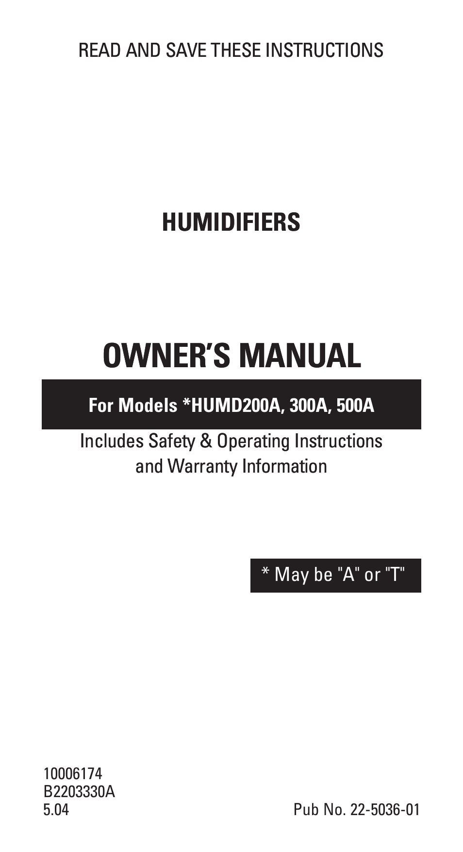 American Standard 300A User Manual | 16 pages
