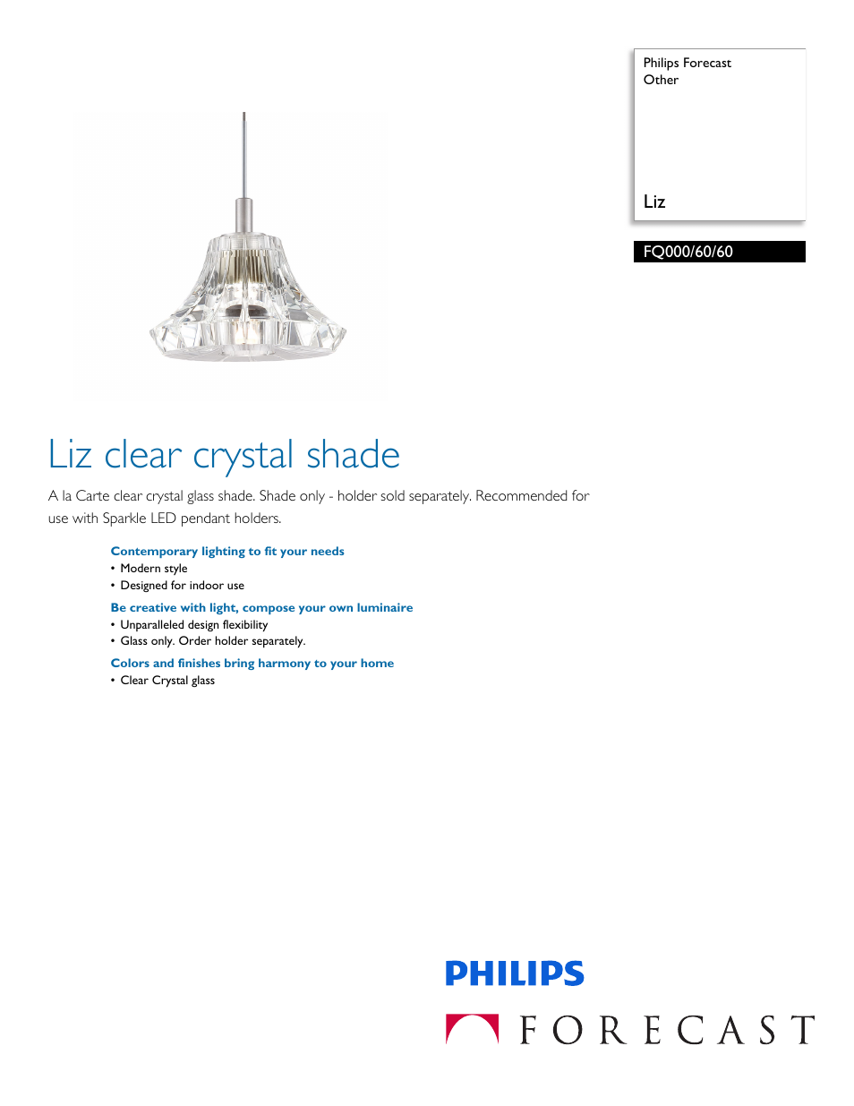 Philips FQ0006060 User Manual | 2 pages
