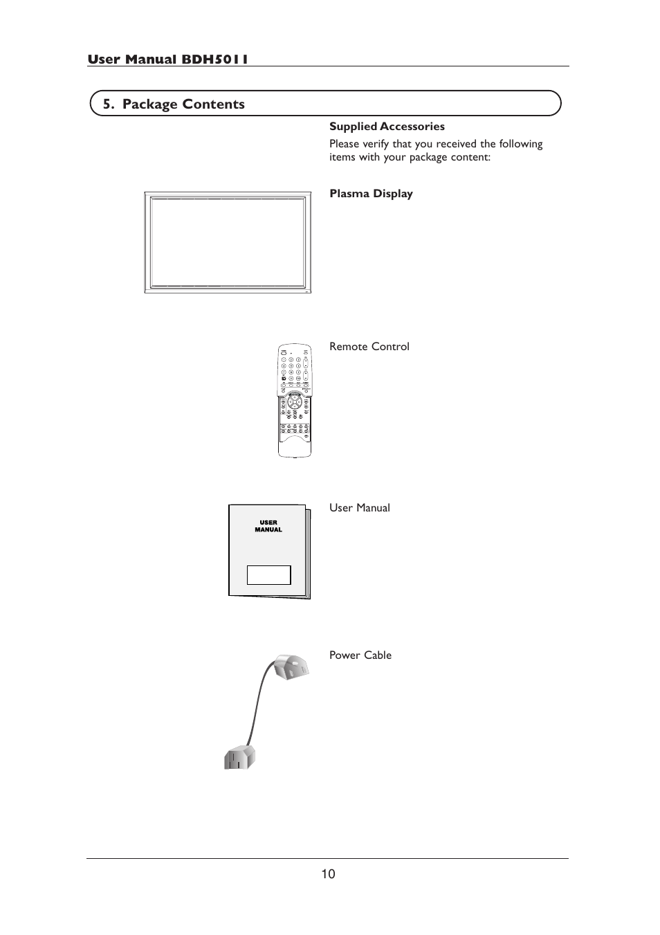 Philips BDH5011-74B User Manual | Page 10 / 56