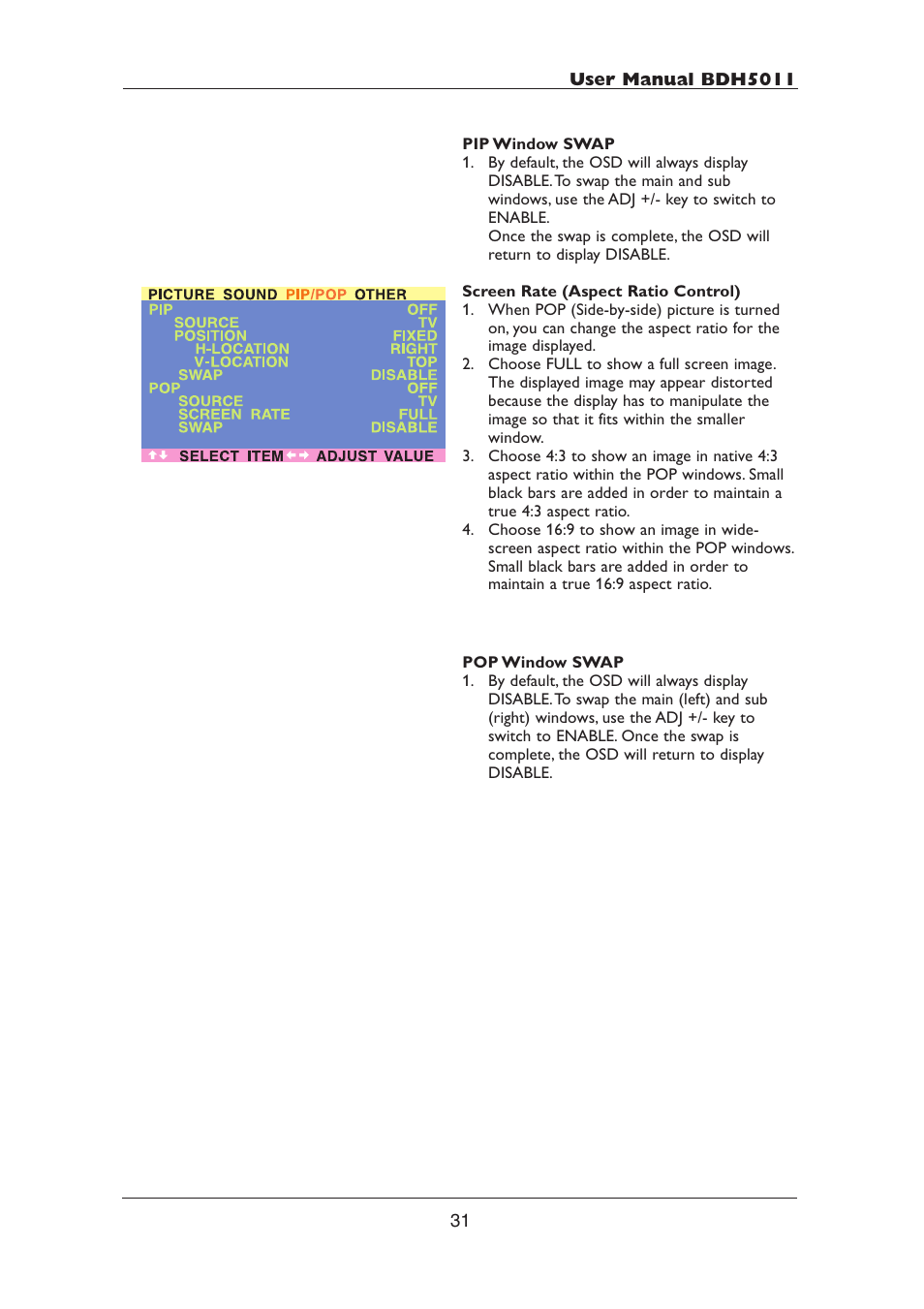 Philips BDH5011-74B User Manual | Page 31 / 56