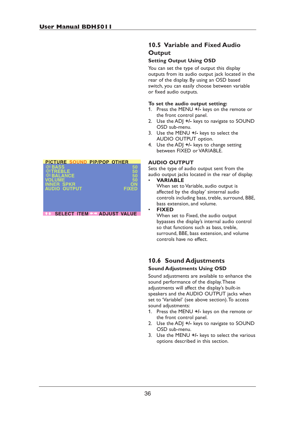 Philips BDH5011-74B User Manual | Page 36 / 56
