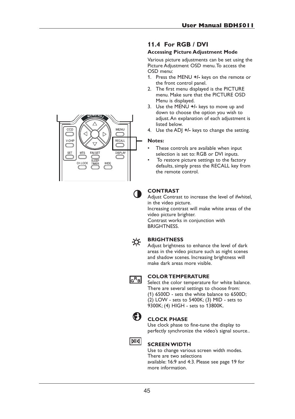 Philips BDH5011-74B User Manual | Page 45 / 56