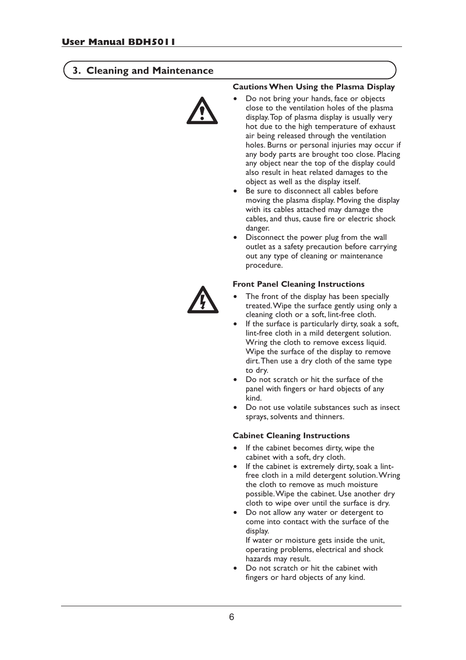 Philips BDH5011-74B User Manual | Page 6 / 56