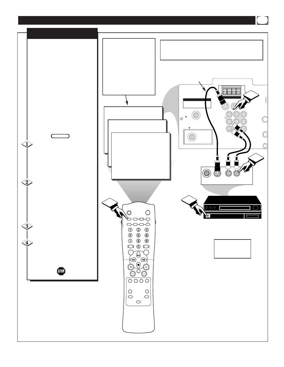 Ow to, Se the, Udio | Ideo, Nput, Acks | Philips TP2797B User Manual | Page 33 / 56
