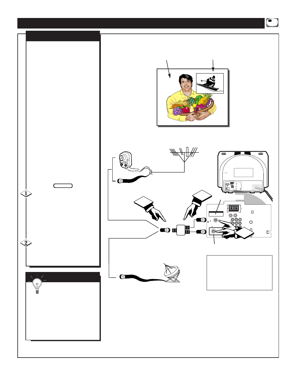 Pip (p, Sing the, Icture | Eature, Hooking up pip | Philips TP2797B User Manual | Page 45 / 56