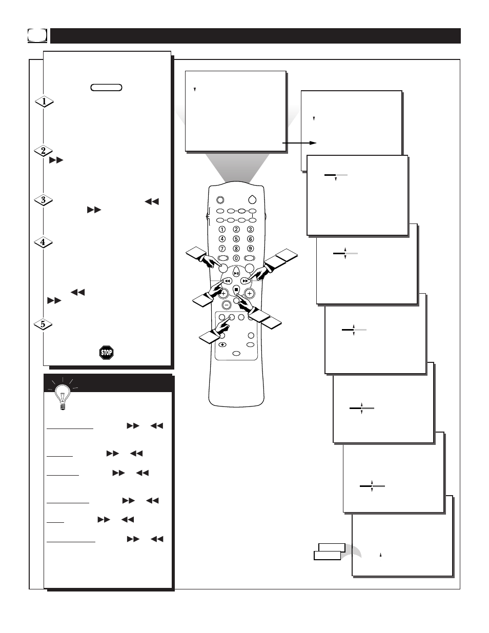 Tv p, Ow to, Djust the | Icture | Philips TP2797B User Manual | Page 6 / 56