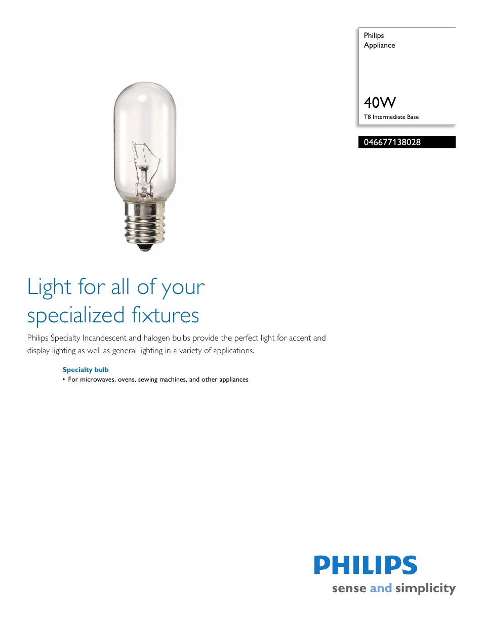 Philips 046677138028 User Manual | 2 pages