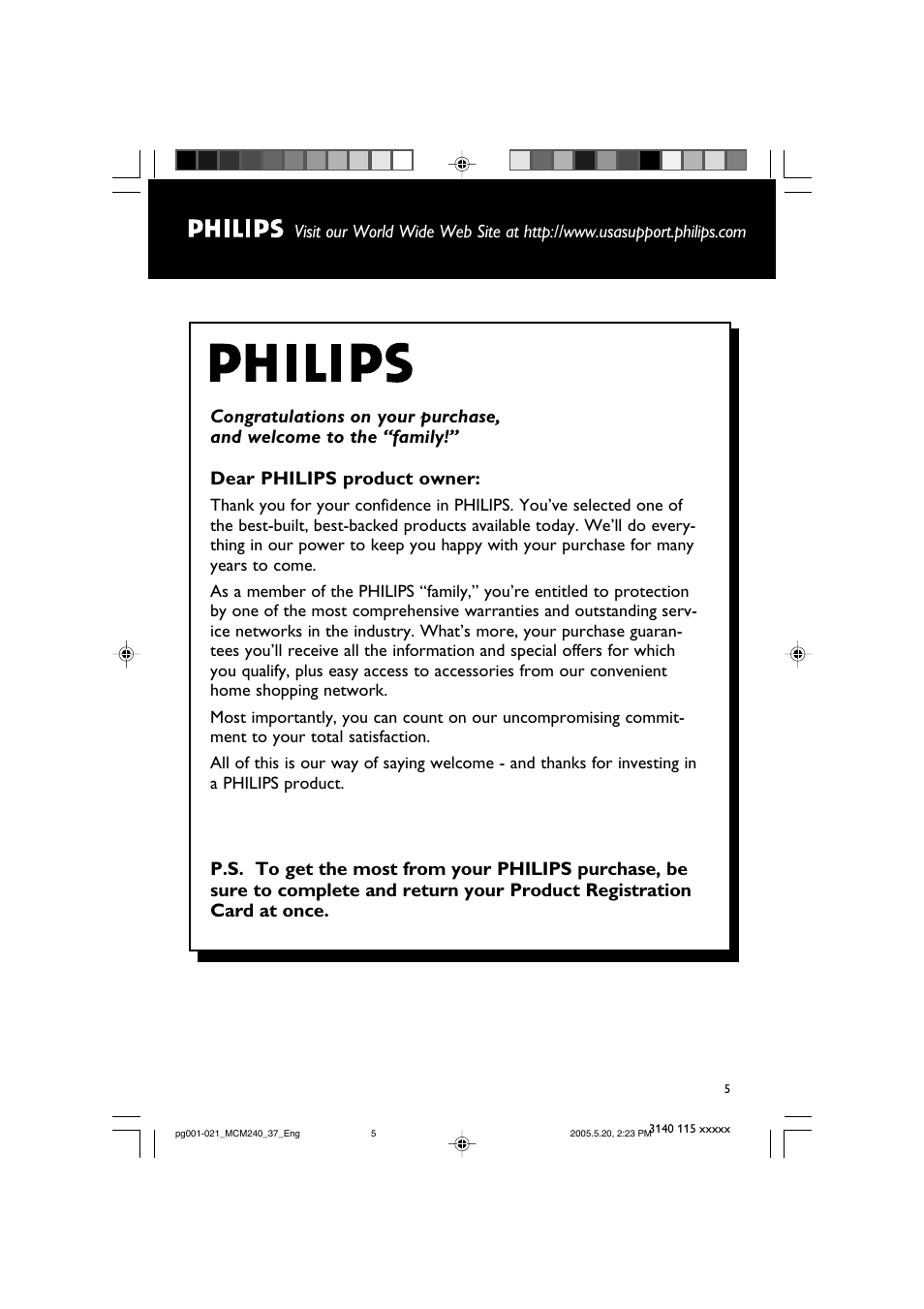 Philips MCM240-37B User Manual | Page 5 / 21