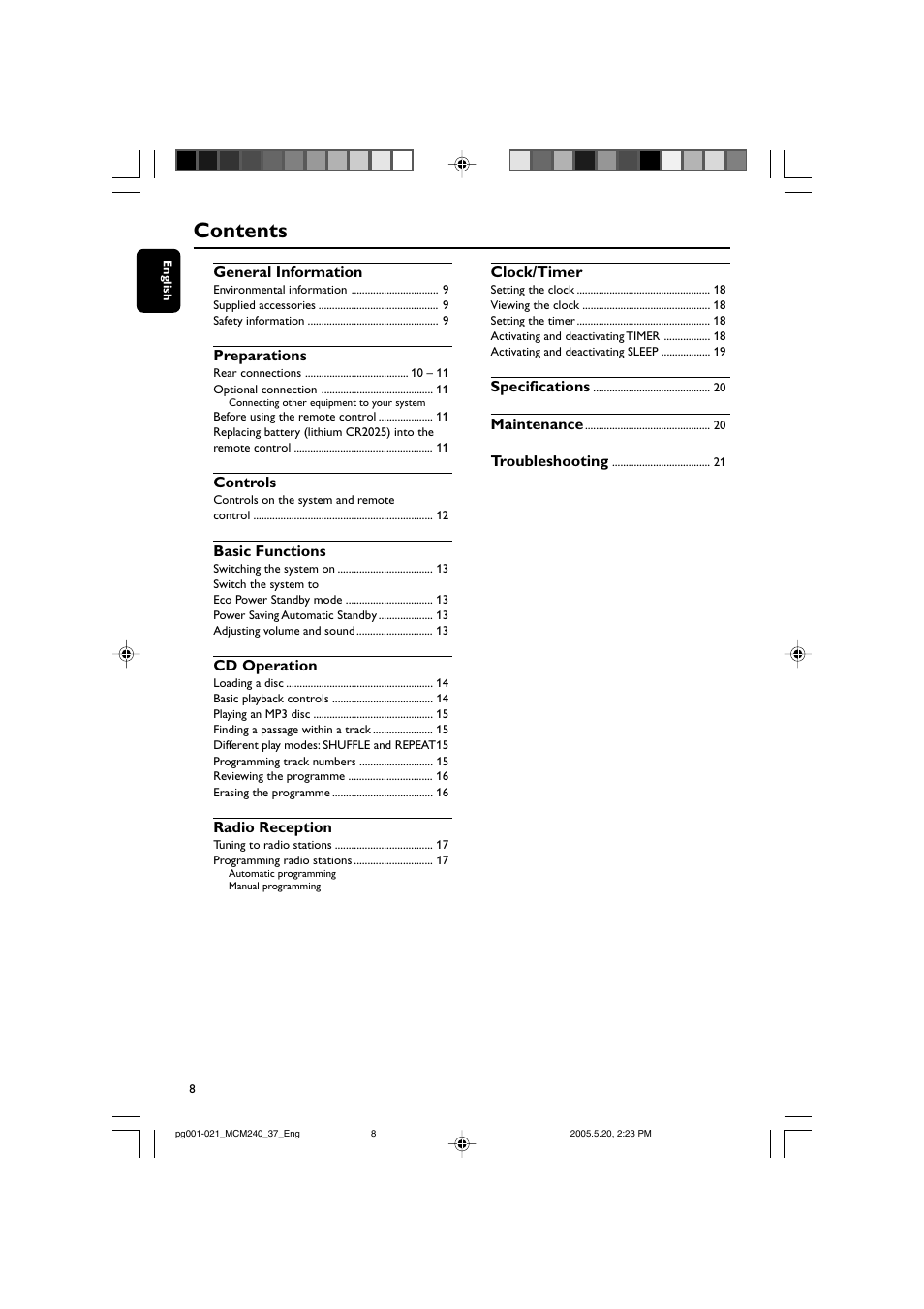 Philips MCM240-37B User Manual | Page 8 / 21