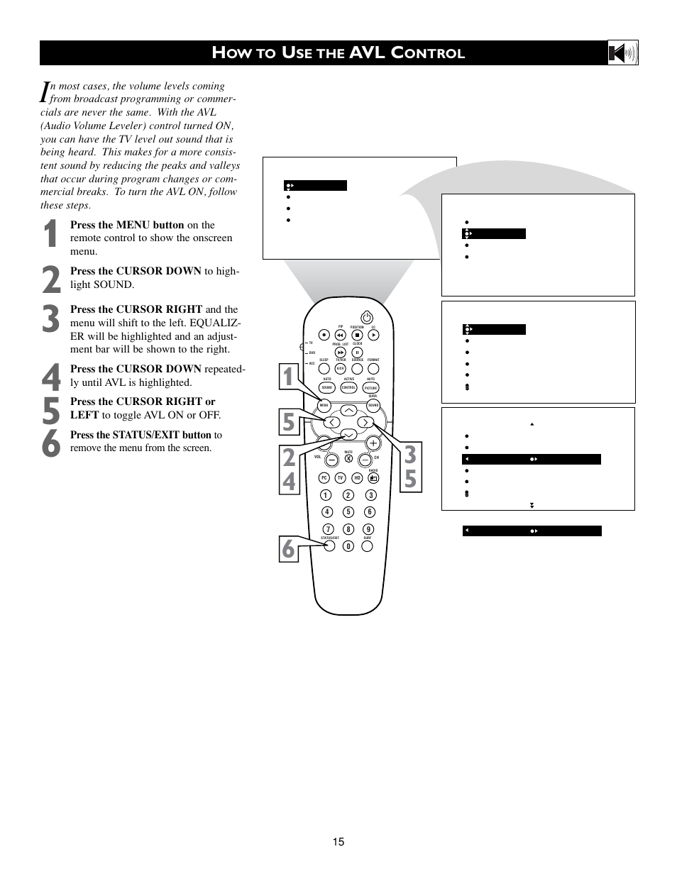 Avl c | Philips 23PF9945-37B User Manual | Page 15 / 64