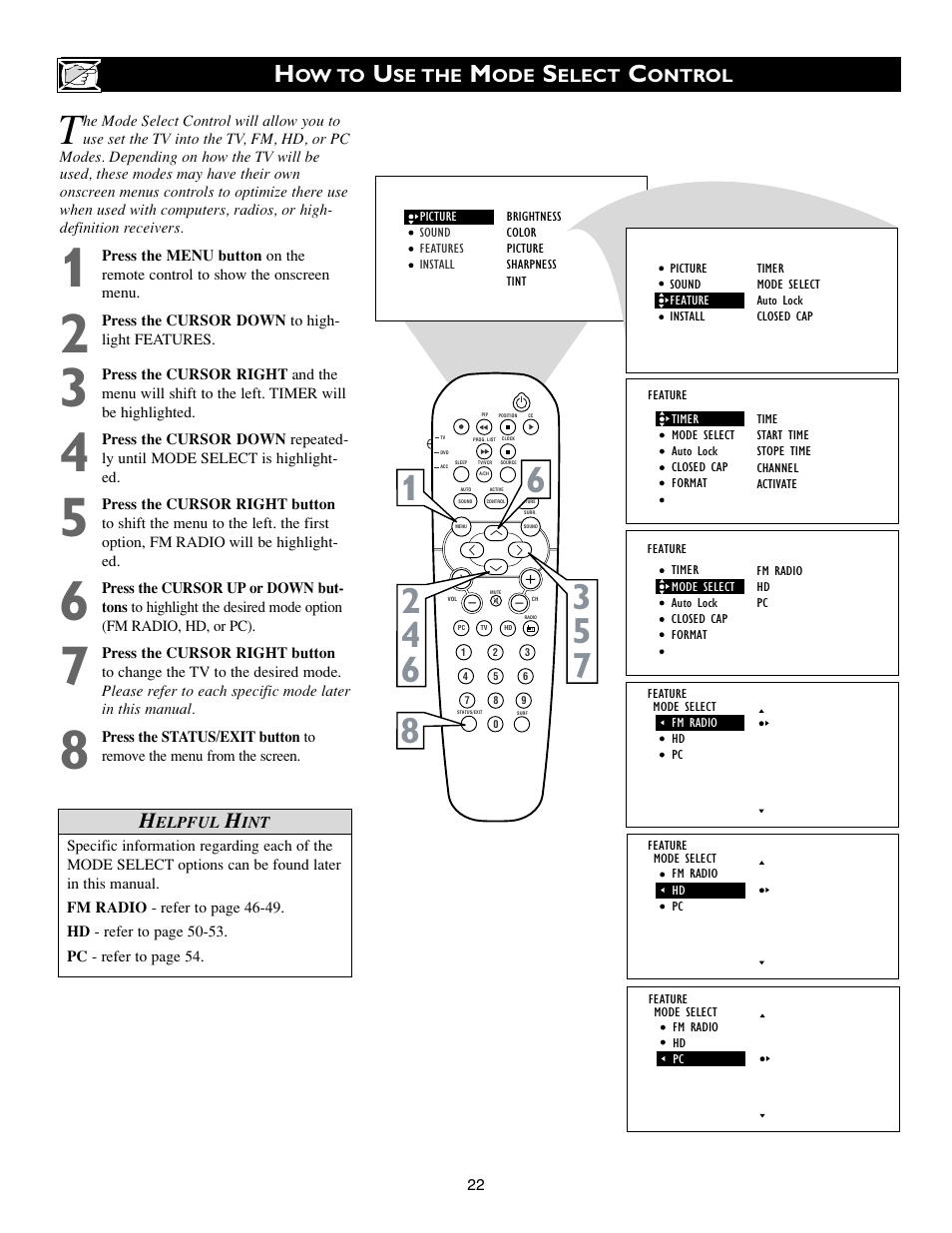 Philips 23PF9945-37B User Manual | Page 22 / 64