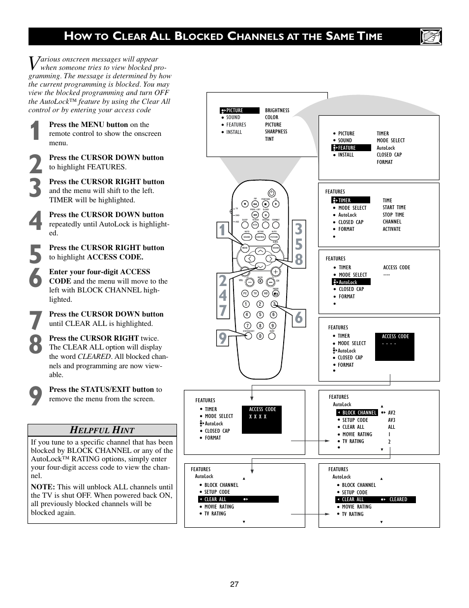 Philips 23PF9945-37B User Manual | Page 27 / 64