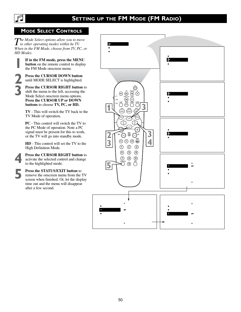 Fm m, Fm r | Philips 23PF9945-37B User Manual | Page 50 / 64