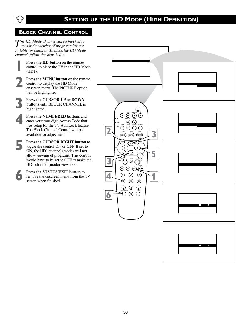 Hd m, Etting up the, Efinition | Philips 23PF9945-37B User Manual | Page 56 / 64