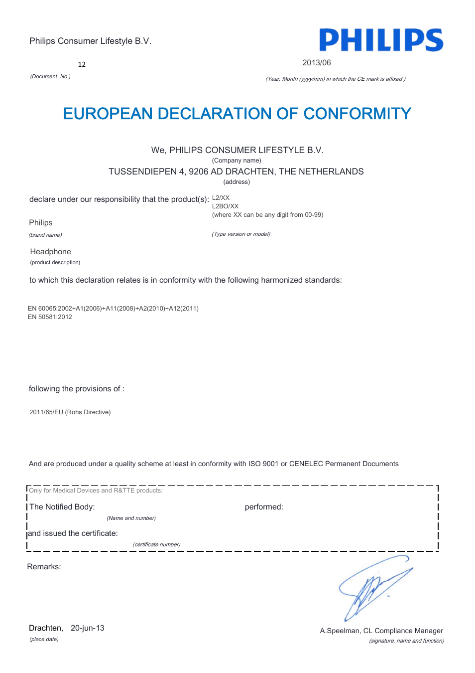 Philips L2BO-00 User Manual | 21 pages