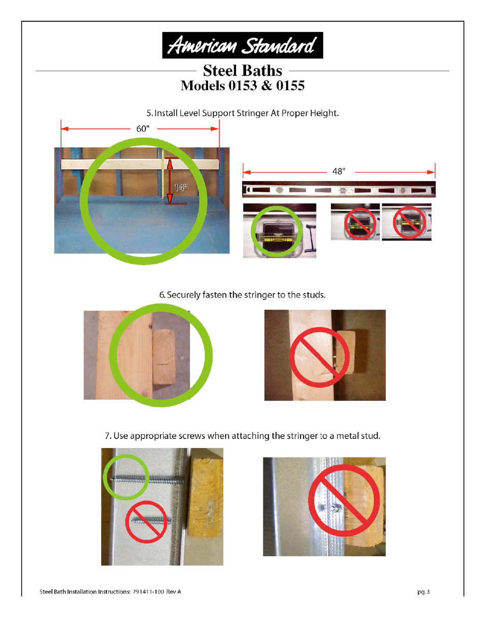 American Standard 155 User Manual | Page 5 / 10