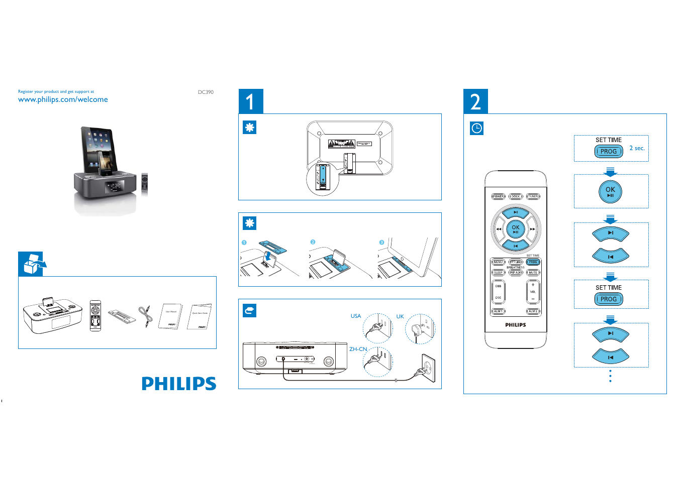 Philips DC390-37 User Manual | 2 pages