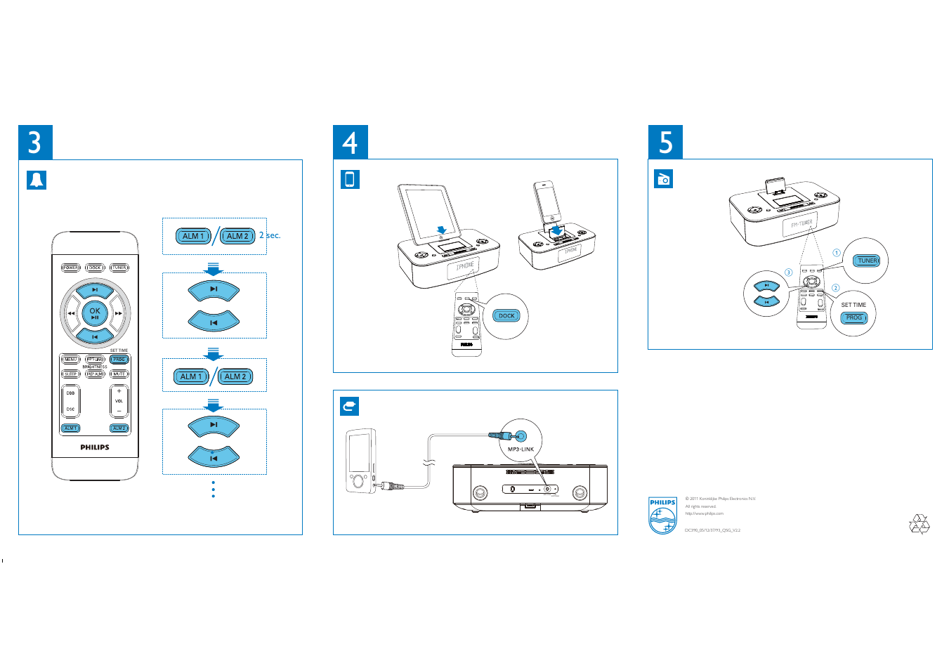 Mp3 link fm antenna | Philips DC390-37 User Manual | Page 2 / 2