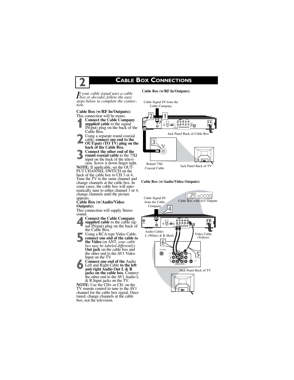 Able, Onnections | Philips 32" real flat TV User Manual | Page 6 / 42