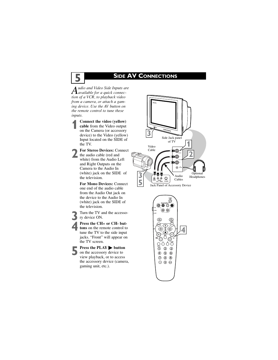 Av c | Philips 32" real flat TV User Manual | Page 9 / 42