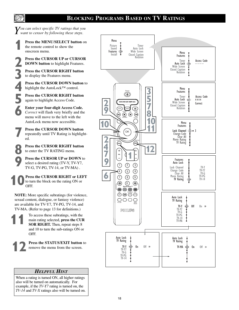 Tv r | Philips 27PT8302-37B User Manual | Page 18 / 39