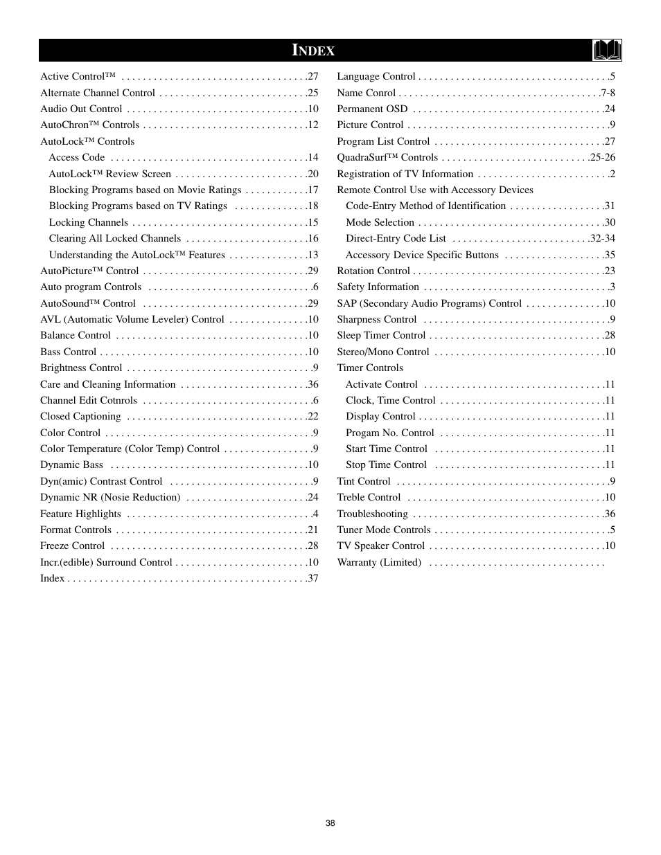Philips 27PT8302-37B User Manual | Page 38 / 39