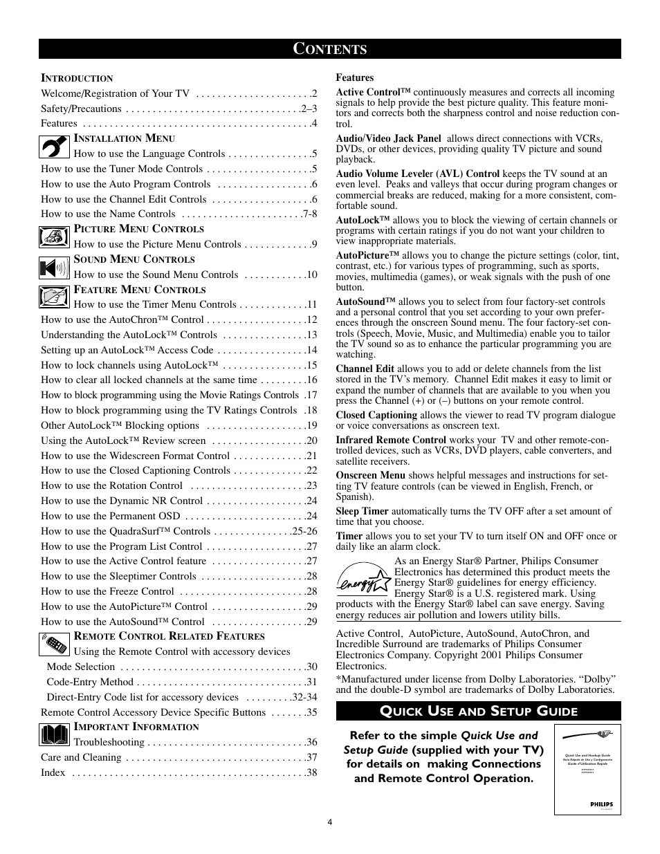 Philips 27PT8302-37B User Manual | Page 4 / 39