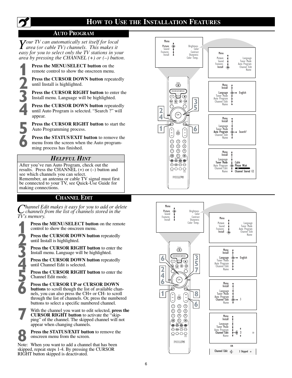 Ow to, Se the, Nstallation | Eatures | Philips 27PT8302-37B User Manual | Page 6 / 39