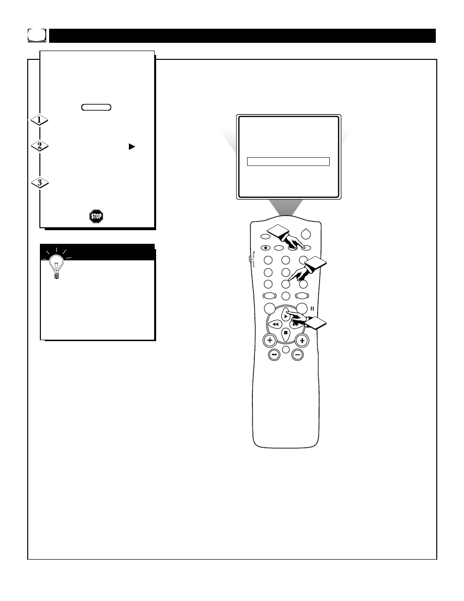 Ctivating the, Tart, Hannel | Philips TS2779C User Manual | Page 10 / 40