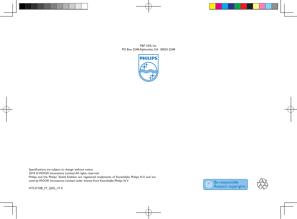 Philips HTL3110B-F7 User Manual | Page 16 / 16