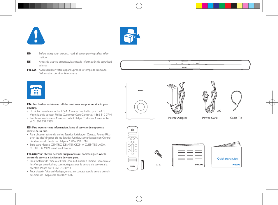 Philips HTL3110B-F7 User Manual | Page 2 / 16